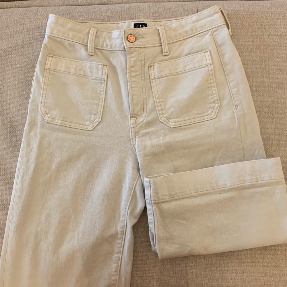 Cropped Wide Cut Jeans